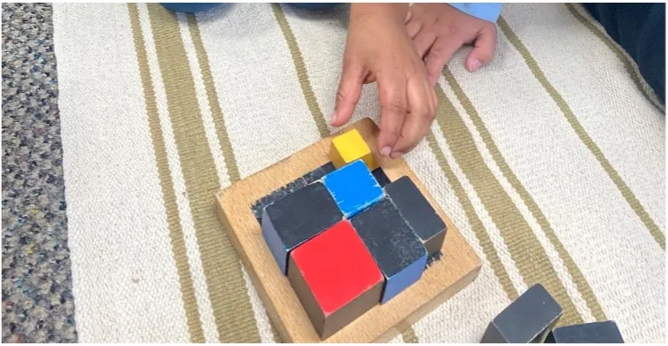 Binomial & Trinomial Cubes at preschool